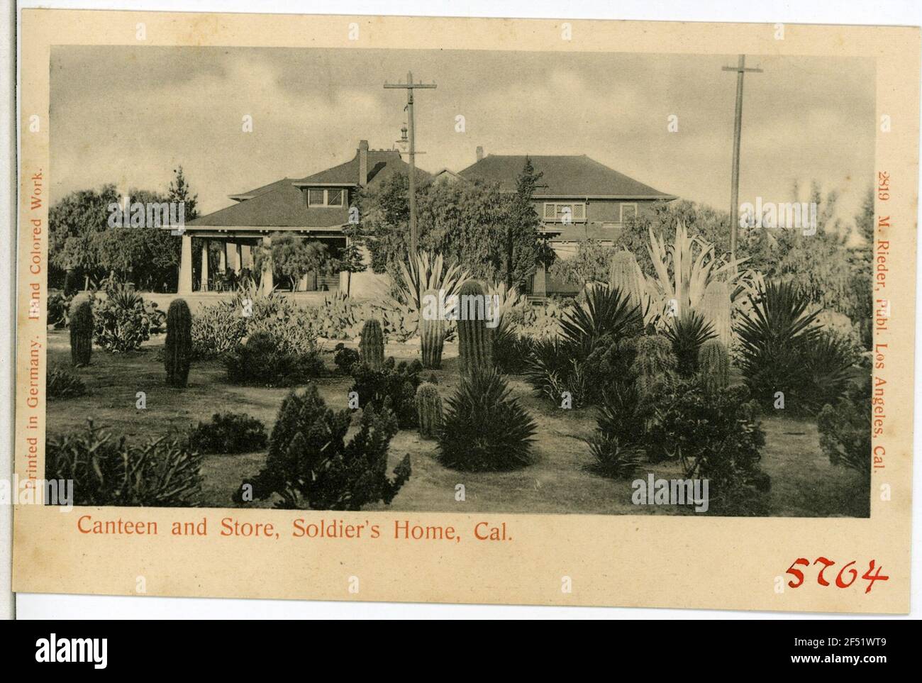 Canteen and Store, Soldiers Home Sawtelle. Canteen and Store, Soldier`s Home, Cal Stock Photo